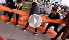 辰力集團100噸圓帶穿護套，做吊帶，我們是認真和專業(yè)的