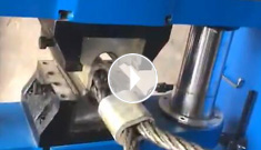 “辰力”300噸壓套機(jī)，壓制30毫米鋼絲繩輕松一次成型